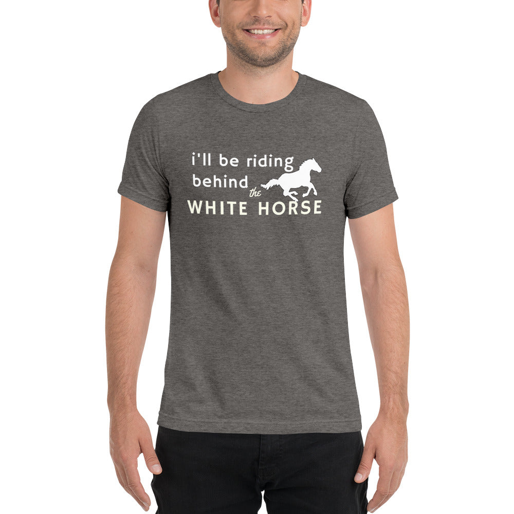 White Horse Inspired Men's T-Shirt (Gray)